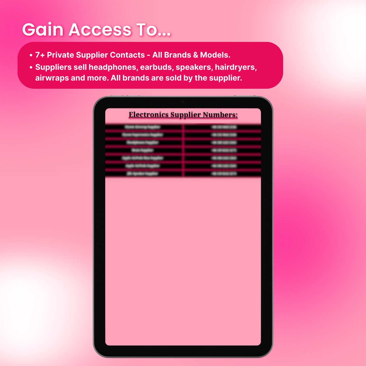 Electronics Suppliers